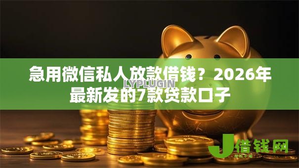 急用微信私人放款借钱？2026年最新发的7款贷款口子