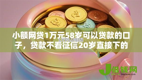 小额网贷1万元58岁可以贷款的口子，贷款不看征信20岁直接下的8个平台介绍