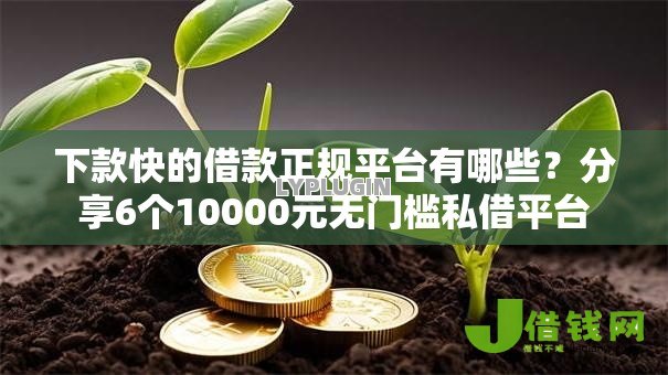 下款快的借款正规平台有哪些？分享6个10000元无门槛私借平台