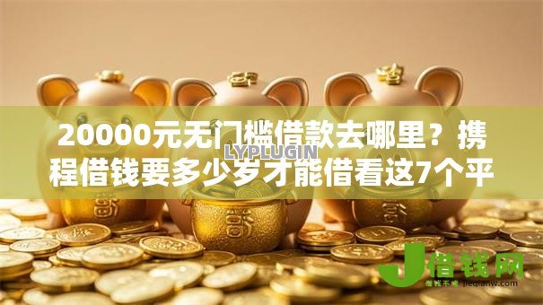 20000元无门槛借款去哪里？携程借钱要多少岁才能借看这7个平台