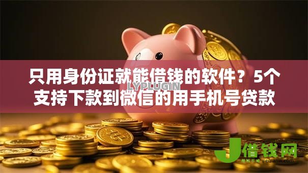 只用身份证就能借钱的软件？5个支持下款到微信的用手机号贷款的平台