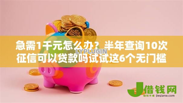 急需1千元怎么办？半年查询10次征信可以贷款吗试试这6个无门槛平台