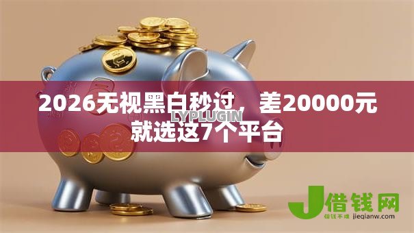 2026无视黑白秒过,差20000元就选这7个平台 2026无视黑白秒过,差20000元就选这7个平台