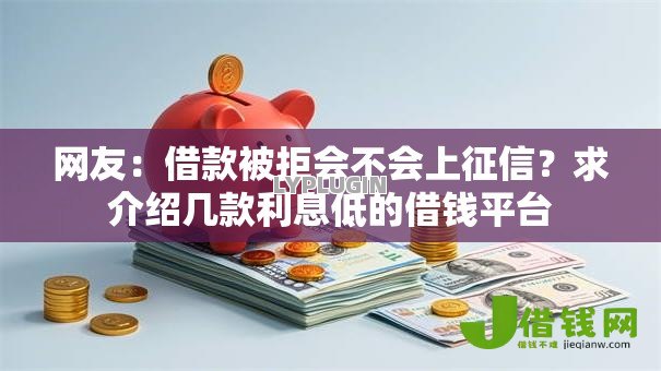 网友：借款被拒会不会上征信？求介绍几款利息低的借钱平台