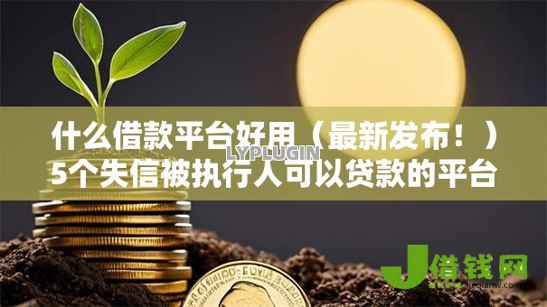 什么借款平台好用(最新发布!)5个失信被执行人可以贷款的平台 什么借款平台好用(最新发布!)5个失信被执行人可以贷款的平台