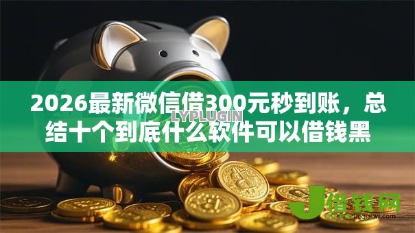 2026最新微信借300元秒到账，总结十个到底什么软件可以借钱黑户！