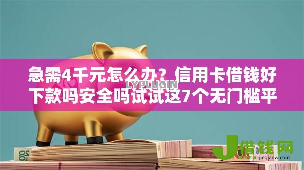 急需4千元怎么办？信用卡借钱好下款吗安全吗试试这7个无门槛平台