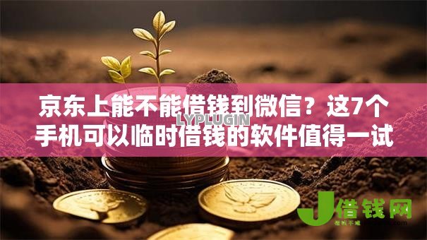 京东上能不能借钱到微信?这7个手机可以临时借钱的软件值得一试 京东上能不能借钱到微信?这7个手机可以临时借钱的软件值得一试