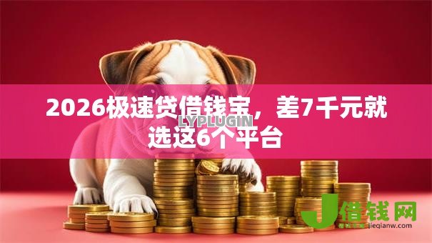 2026极速贷借钱宝，差7千元就选这6个平台