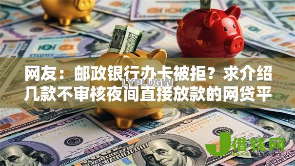 网友：邮政银行办卡被拒？求介绍几款不审核夜间直接放款的网贷平台