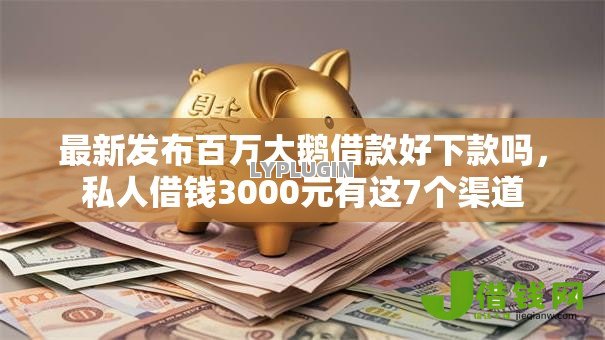 最新发布百万大鹅借款好下款吗，私人借钱3000元有这7个渠道