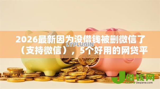 2026最新因为没借钱被删微信了（支持微信），5个好用的网贷平台无私分享