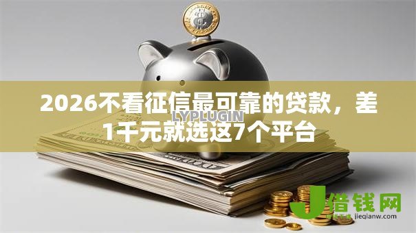 2026不看征信最可靠的贷款，差1千元就选这7个平台