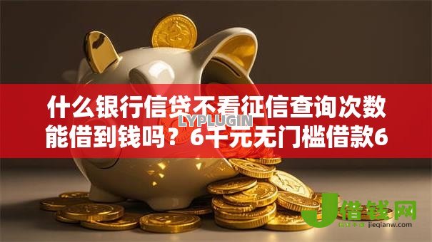 什么银行信贷不看征信查询次数能借到钱吗？6千元无门槛借款6个平台推荐