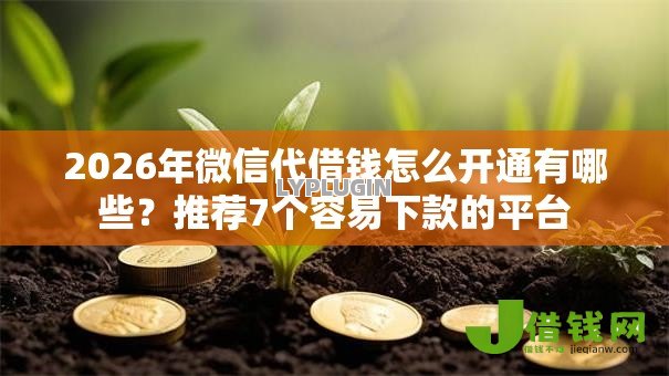 2026年微信代借钱怎么开通有哪些？推荐7个容易下款的平台