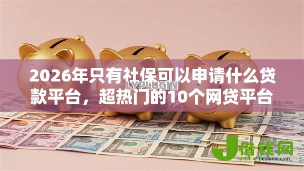 2026年只有社保可以申请什么贷款平台，超热门的10个网贷平台额度高好下款的推荐