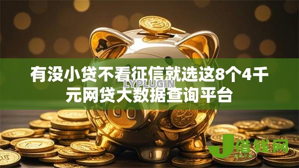 有没小贷不看征信就选这8个4千元网贷大数据查询平台 有没小贷不看征信就选这8个4千元网贷大数据查询平台