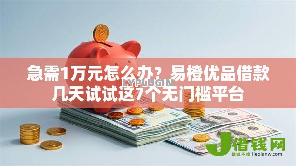 急需1万元怎么办？易橙优品借款几天试试这7个无门槛平台