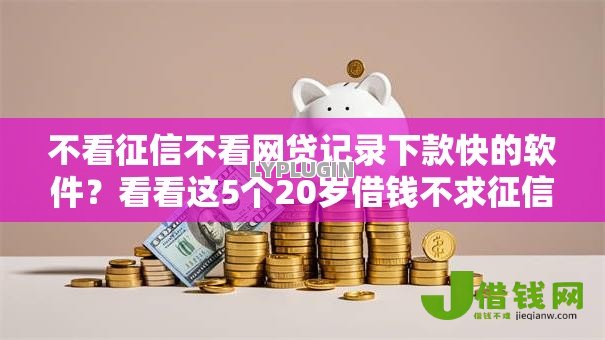 不看征信不看网贷记录下款快的软件？看看这5个20岁借钱不求征信速借平台怎么样