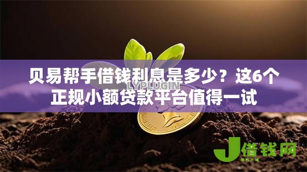 贝易帮手借钱利息是多少？这6个正规小额贷款平台值得一试