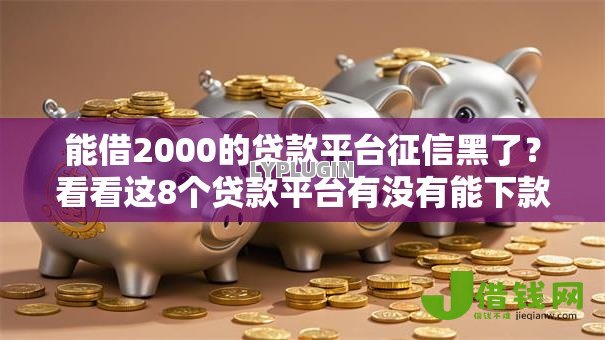 能借2000的贷款平台征信黑了？看看这8个贷款平台有没有能下款的