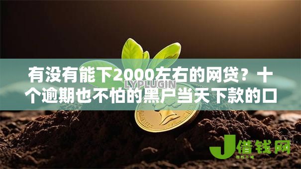 有没有能下2000左右的网贷?十个逾期也不怕的黑户当天下款的口子 有没有能下2000左右的网贷?十个逾期也不怕的黑户当天下款的口子