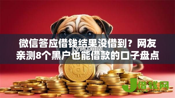 微信答应借钱结果没借到?网友亲测8个黑户也能借款的口子盘点 微信答应借钱结果没借到?网友亲测8个黑户也能借款的口子盘点