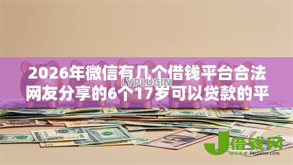 2026年微信有几个借钱平台合法网友分享的6个17岁可以贷款的平台我觉得不错！