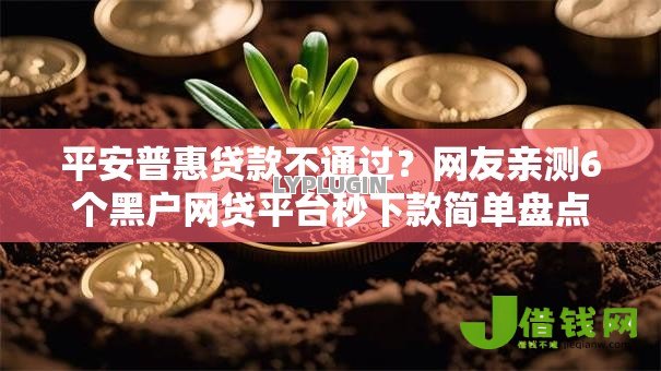 平安普惠贷款不通过?网友亲测6个黑户网贷平台秒下款简单盘点 平安普惠贷款不通过?网友亲测6个黑户网贷平台秒下款简单盘点