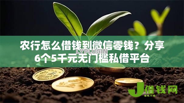 农行怎么借钱到微信零钱？分享6个5千元无门槛私借平台