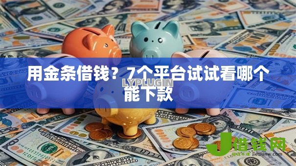 用金条借钱？7个平台试试看哪个能下款