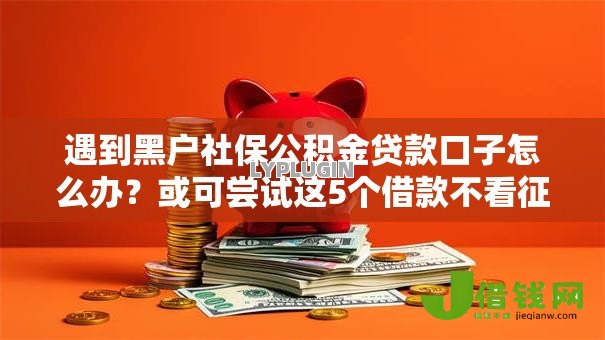遇到黑户社保公积金贷款口子怎么办？或可尝试这5个借款不看征信的平台