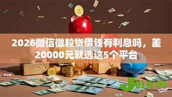 2026微信微粒贷借钱有利息吗，差20000元就选这5个平台