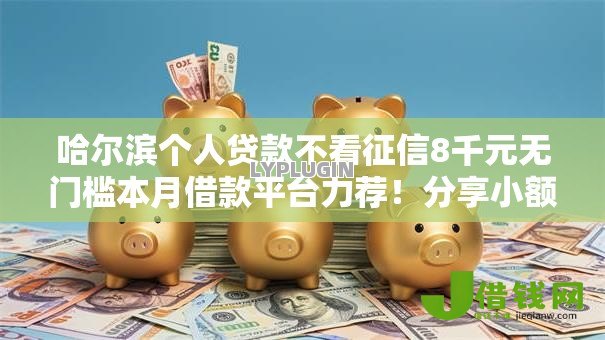 哈尔滨个人贷款不看征信8千元无门槛本月借款平台力荐！分享小额网贷口子8千元无门槛借款