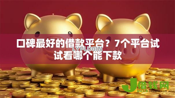 口碑最好的借款平台？7个平台试试看哪个能下款