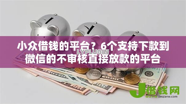 小众借钱的平台？6个支持下款到微信的不审核直接放款的平台