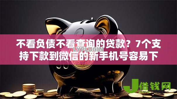 不看负债不看查询的贷款？7个支持下款到微信的新手机号容易下款的软件
