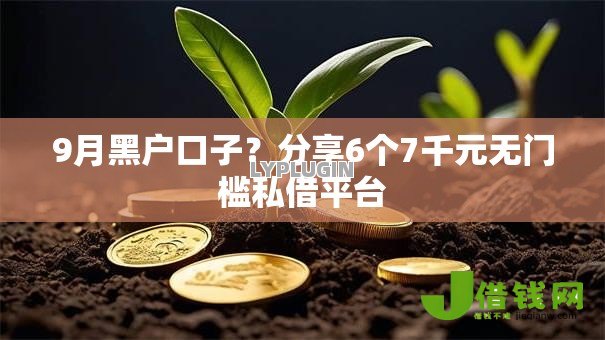 9月黑户口子？分享6个7千元无门槛私借平台
