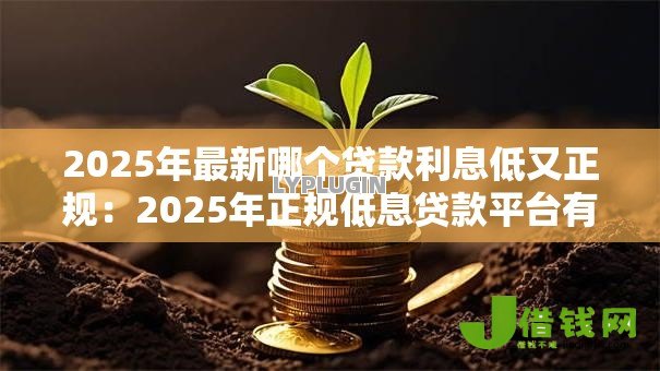 2025年最新哪个贷款利息低又正规：2025年正规低息贷款平台有哪些