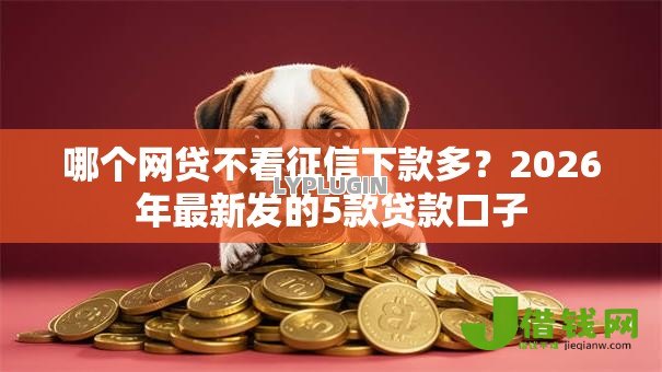 哪个网贷不看征信下款多？2026年最新发的5款贷款口子