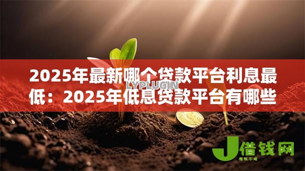 2025年最新哪个贷款平台利息最低：2025年低息贷款平台有哪些