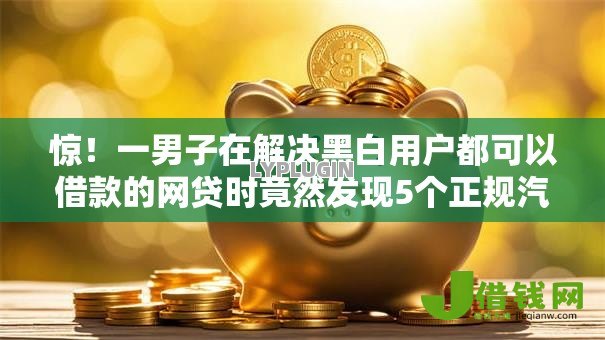 惊!一男子在解决黑白用户都可以借款的网贷时竟然发现5个正规汽车抵押贷款平台,事后分享了出来 惊!一男子在解决黑白用户都可以借款的网贷时竟然发现5个正规汽车抵押贷款平台,事后分享了出来
