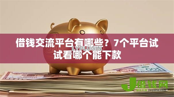 借钱交流平台有哪些？7个平台试试看哪个能下款
