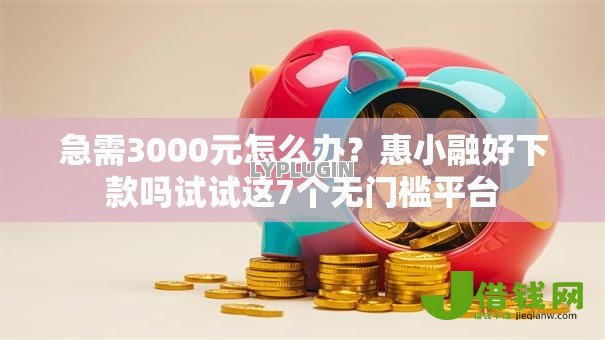 急需3000元怎么办？惠小融好下款吗试试这7个无门槛平台