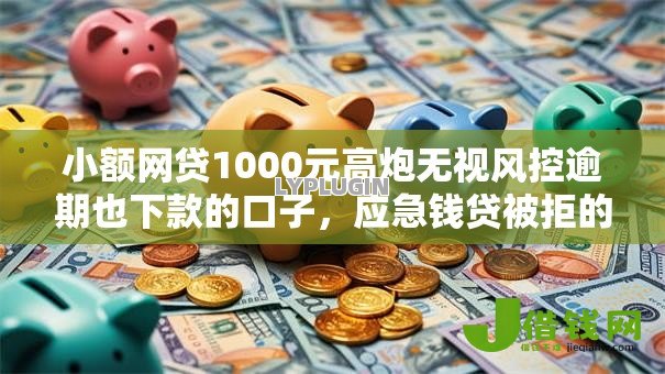 小额网贷1000元高炮无视风控逾期也下款的口子，应急钱贷被拒的5个平台介绍