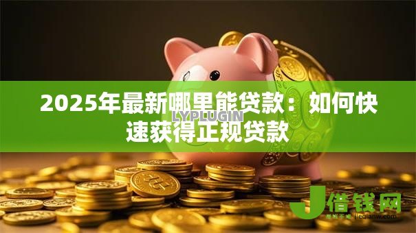 2025年最新哪里能贷款:如何快速获得正规贷款 2025年最新哪里能贷款:如何快速获得正规贷款