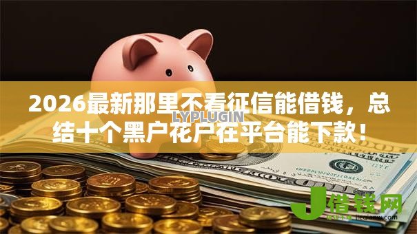2026最新那里不看征信能借钱，总结十个黑户花户在平台能下款！