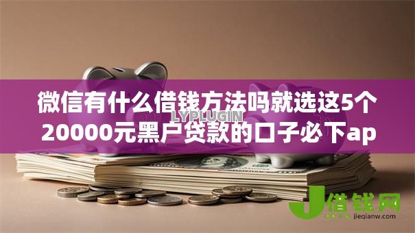 微信有什么借钱方法吗就选这5个20000元黑户贷款的口子必下app