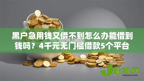 黑户急用钱又借不到怎么办能借到钱吗？4千元无门槛借款5个平台推荐