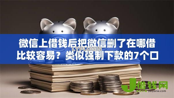 微信上借钱后把微信删了在哪借比较容易?类似强制下款的7个口子参考 微信上借钱后把微信删了在哪借比较容易?类似强制下款的7个口子参考